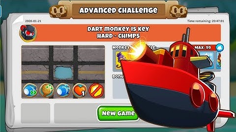BTD6 Advanced Challenged | Dart Monkey Is Key | 21 January 2020