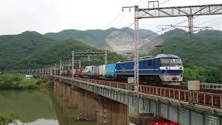 EF210-310  8073ﾚ  吉井川橋梁付近通過