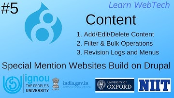 Drupal 8 Creating a Content Item #5| Create Content in Drupal 8 | How to create content in drupal 8