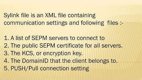 How to export Communication Setting#sylink from Symantec Endpoint Protection Manager