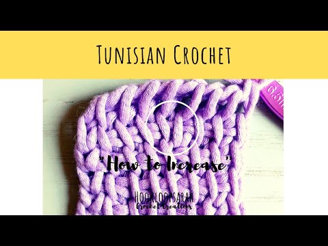 How to increase in Tunisian crochet - TUNISIAN CROCHET SCHOOL