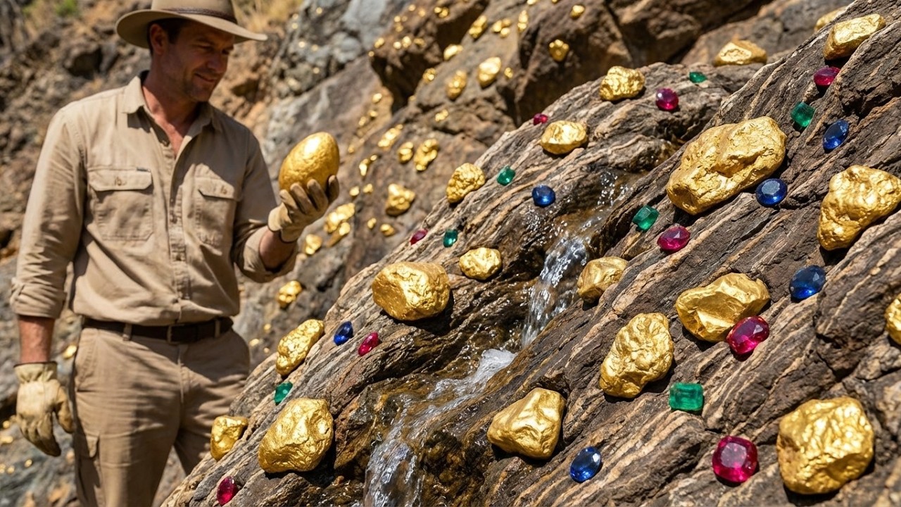 He Found a Mountain Full of Gold Nuggets & Precious Gems!
