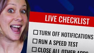 Live Streaming Checklist: What to do BEFORE & AFTER!