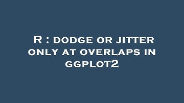 R : dodge or jitter only at overlaps in ggplot2