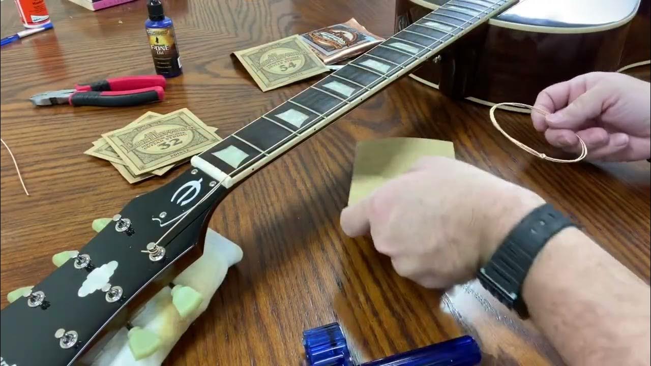 How to Change Strings — 2015 Epiphone EJ160E YouTube