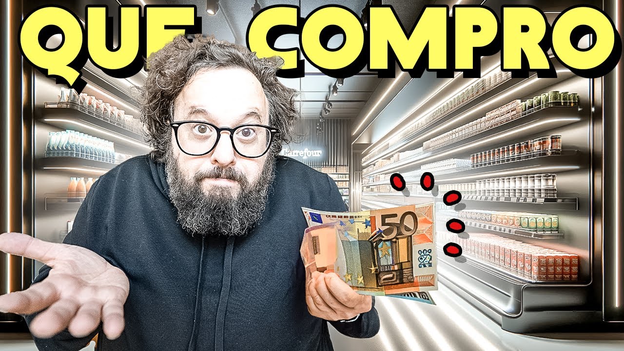 ¿Qué COMPRO CON 50 EUROS en el SUPERMERCADO en 2024? | Carrefour en Barcelona