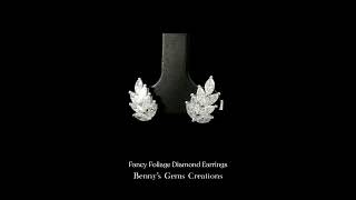 Fancy Foliage Diamond Earrings screenshot 3