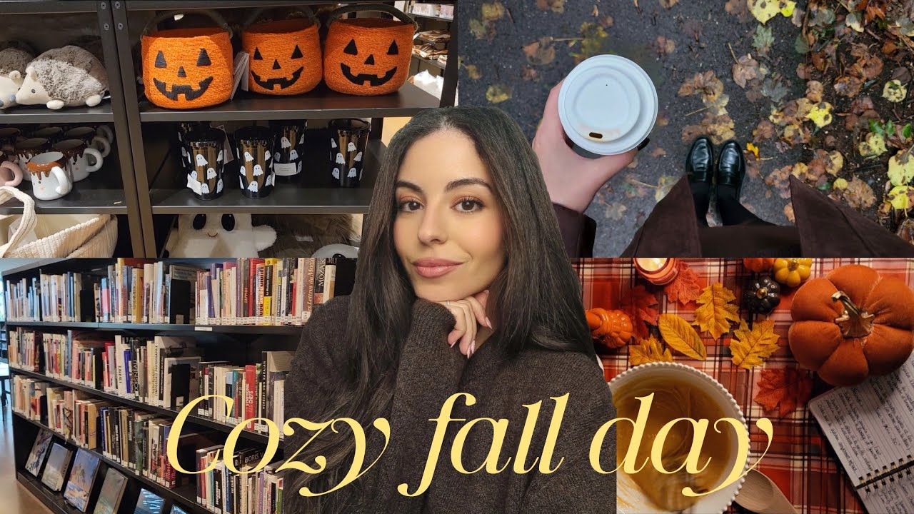 Fall Vlog 🧸🍂 pumpkin spice latte, shopping, librairie, pâtisserie.. #automne #vlog 