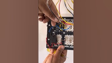 Switch bord wiring with fan regulator connection  @electricsciencetrick #shorts #short