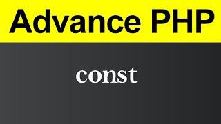 const in PHP (Hindi)