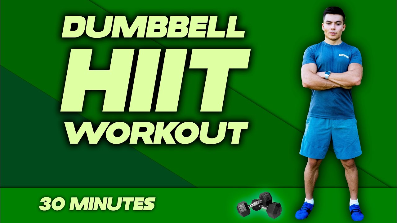 Best HIIT workout with Dumbbells | for beginner & intermediate | reps, sets, rest time included