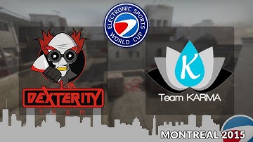 ESWC Women 2015 - Dexterity Team vs. Team Karma (Dust 2) - Narração PT-BR