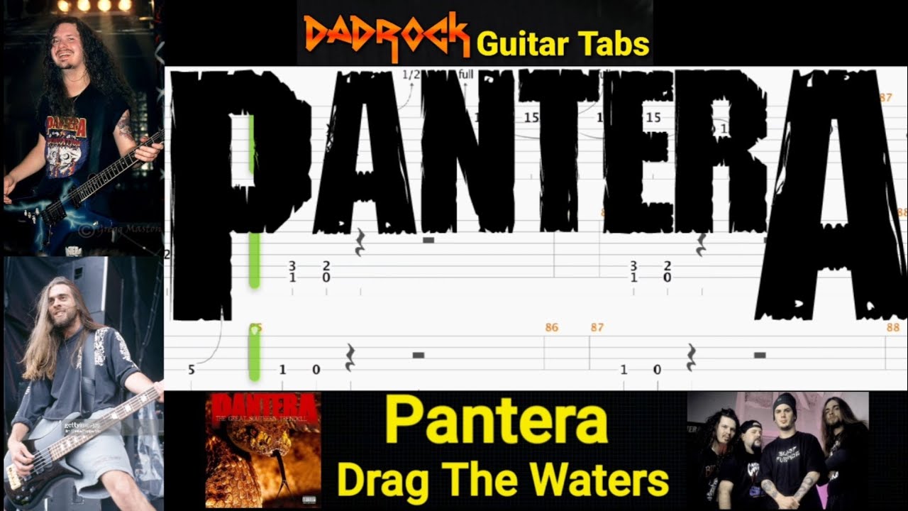 Drag The waters - Pantera - Guitar + Bass TABS Lesson