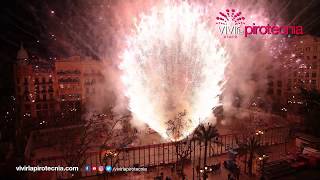 Fallas Valencia 2019. Nit de l'Alba 2019, L'Alba de les Falles, 15 de marzo, Pirotecnia Peñarroja