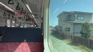 JR弥彦線　弥彦～矢作　車窓風景　JR Yahiko Line, Yahiko to Yahagi　(2023.3)