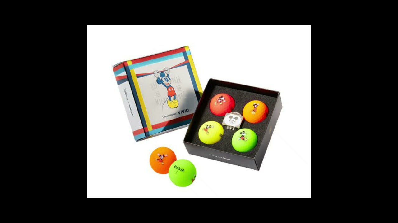 [Christmas Gift] Mickey mouse golf balls with golf marker from Korea