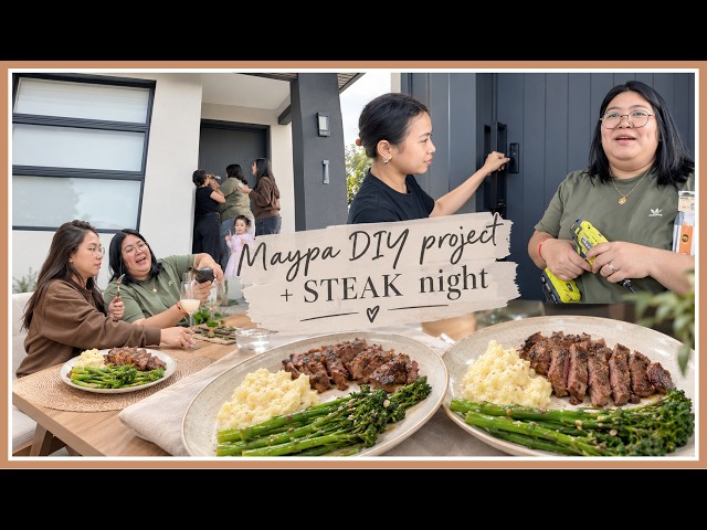 MAYPA- DIY PROJECT SA BAHAY NI BESHY! 🛠+ STEAK NIGHT! 🥩 🎉 RichZigzVlogs