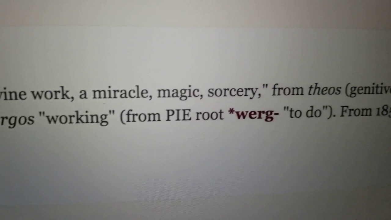 The Etymology Of The Word Theos god Why I Don t Use This Name For Our Creator YouTube
