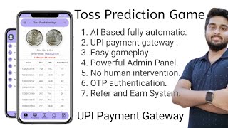 Create a toss Prediction app , toss game development , how to build a toss app with UPI gateway screenshot 1