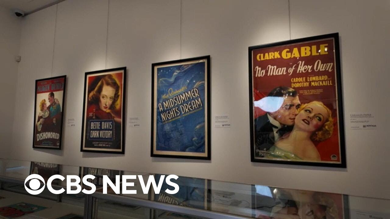 One-of-a-kind movie poster collection heads to auction - YouTube
