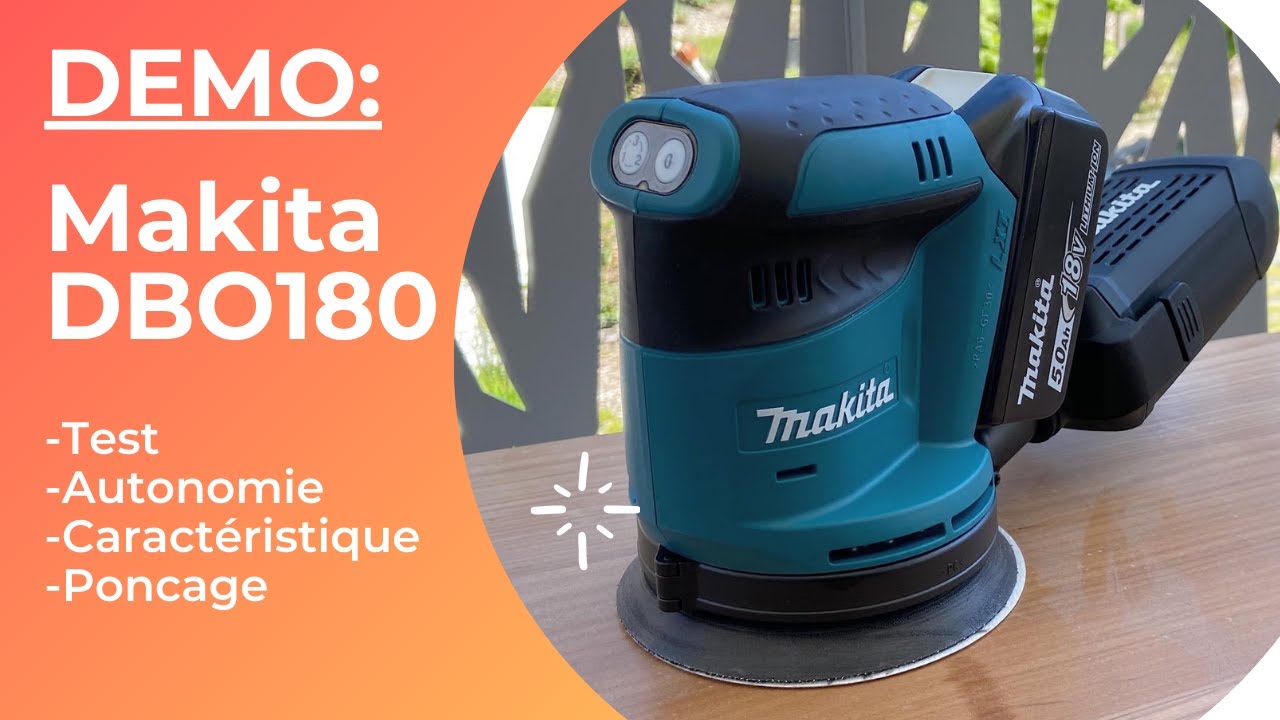 Makita 18V Ponceuse DBO180 YouTube