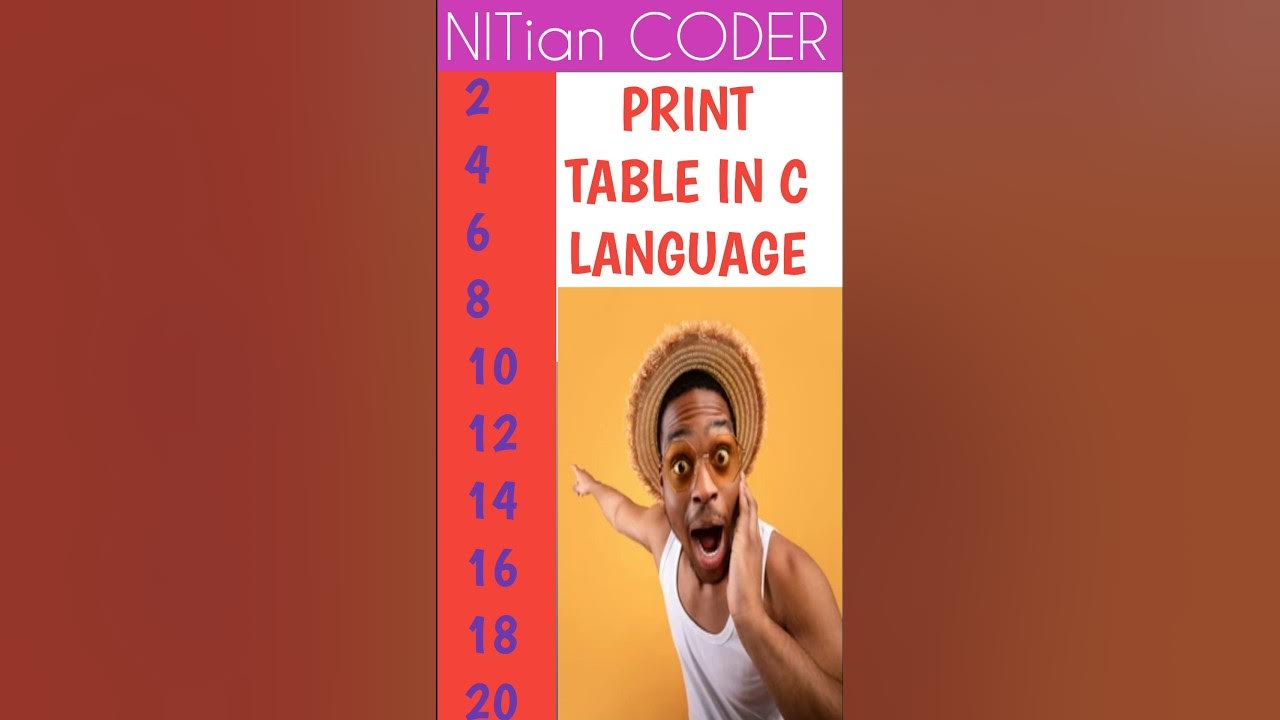 PRINT TABLE IN C++ LANGUAGE || SIMPLE PROGRAM 😀 || PROGRAMMING #shorts ...