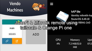 JuanFi & Mikrotik remote using tailscale.