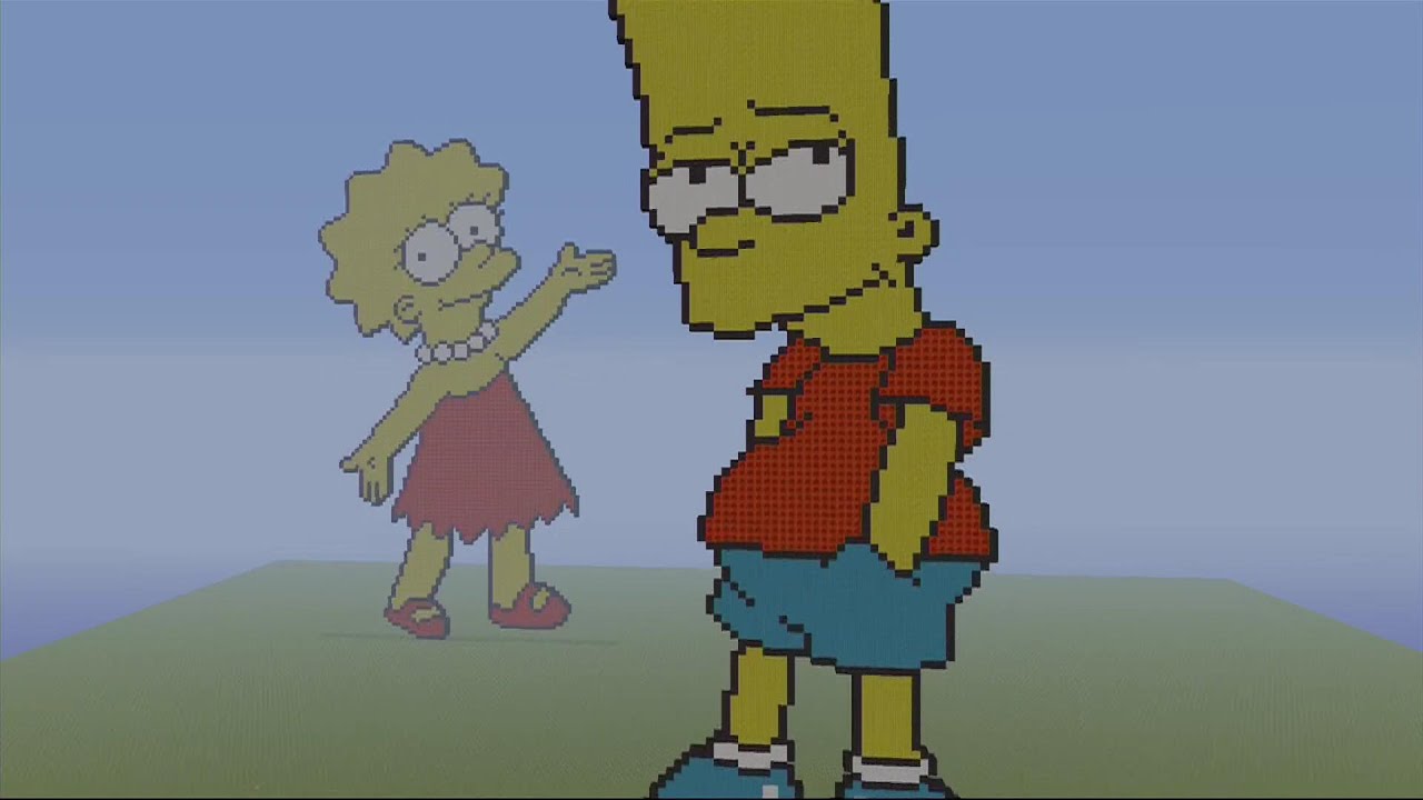 Simpsons Pixel Art Bart