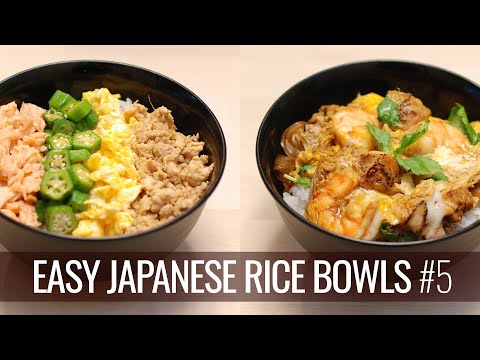 High Protein Japanese Rice Bowls with Seafood - EASY JAPANESE RICE BOWLS 5
