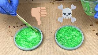 Pouring clear resin on coloured resin - avoid this mistake