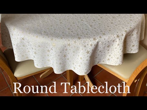 How to sew round tablecloth sewing tutorial