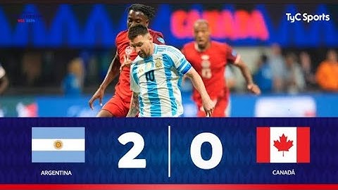 Argentina 2-0 Canadá / ARGENTINA  FINALISTA / Copa américa 2024