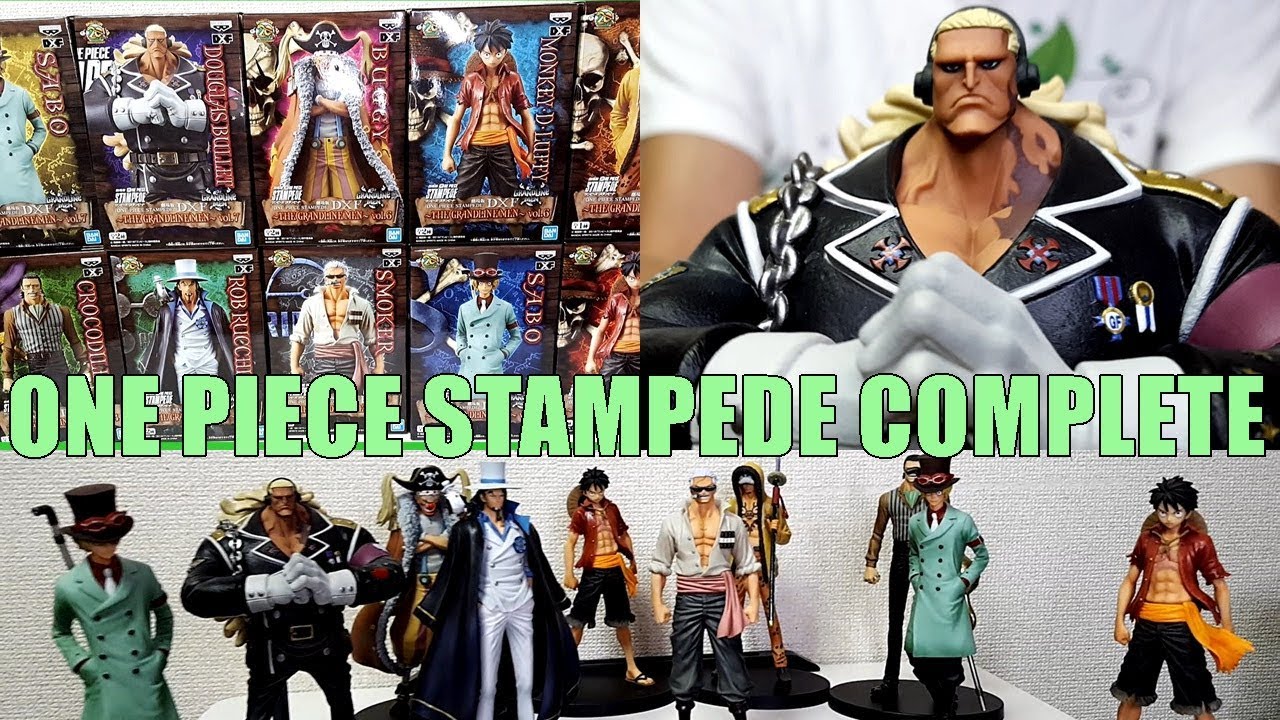 One Piece Stampede Figure The Grandline Men Complete Bandai Unboxing Youtube