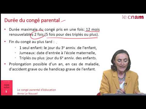 Vidéo: Comment Mettre Un Salarié En Congé Parental