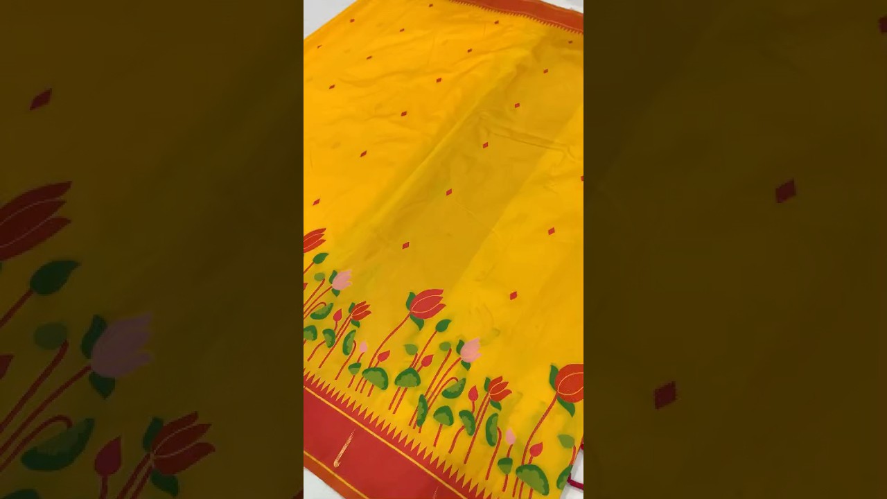 Designer Lotus Weaving Pichwai Paithani Saree