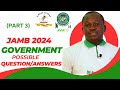 Jamb 2024 government possible questionsanswers part 3