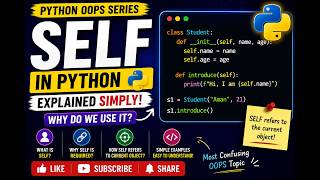 What is self in Python? | OOPS Explained for Beginners