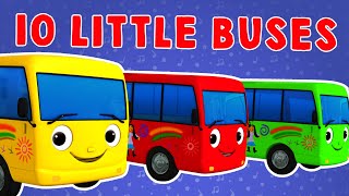 10 little buses little baby bum nursery rhymes 123 kids