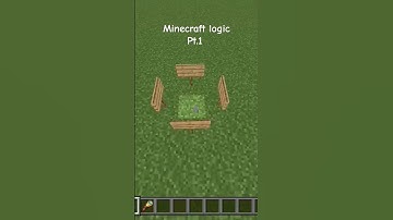 Minecraft logic Part 1 #minecraft #gaming #shorts #shortsvideo #logic #minecraftlogic