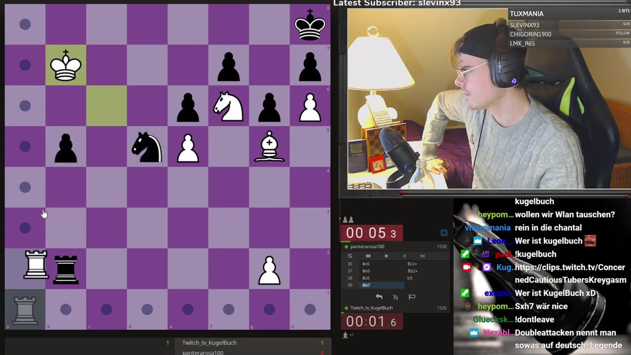 Schach ist ein Krimi I KugelBuch spielt Bullet Schach