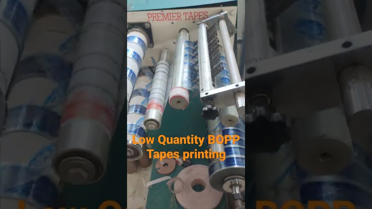 BOPP TAPE PRINTING, LOW QUANTITY PRINTED TAPES, CUSTOM LOGO PRINTED TAPES, PREMIER TAPES