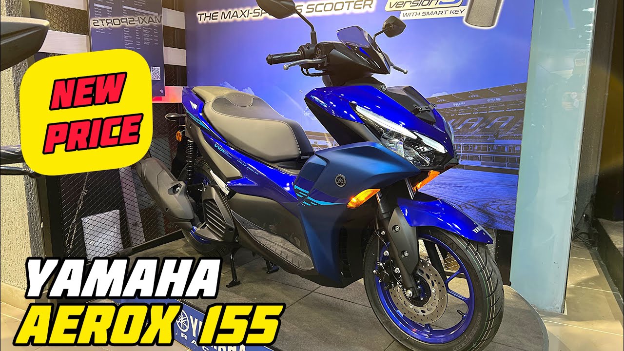 2025 Yamaha Aerox 155 New Model Detailed Review | 2025 Yamaha Aerox New Price After 18% GST 