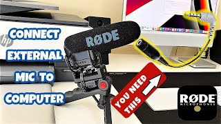 How to connect external mic to computer using 3.5mm jack