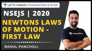 Newtons Laws of Motion - First Law | Physics | NSEJS 2020 | Rahul Pancholi