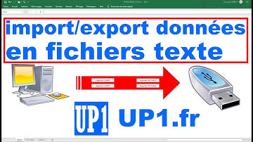 Excel-VBA: IMPORT EXPORT DONNEES TEXTE