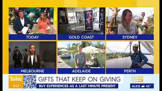 The Smash Room live on The Today Show Channel 9 in Melbourne - Last minute Xmas Gift ideas.