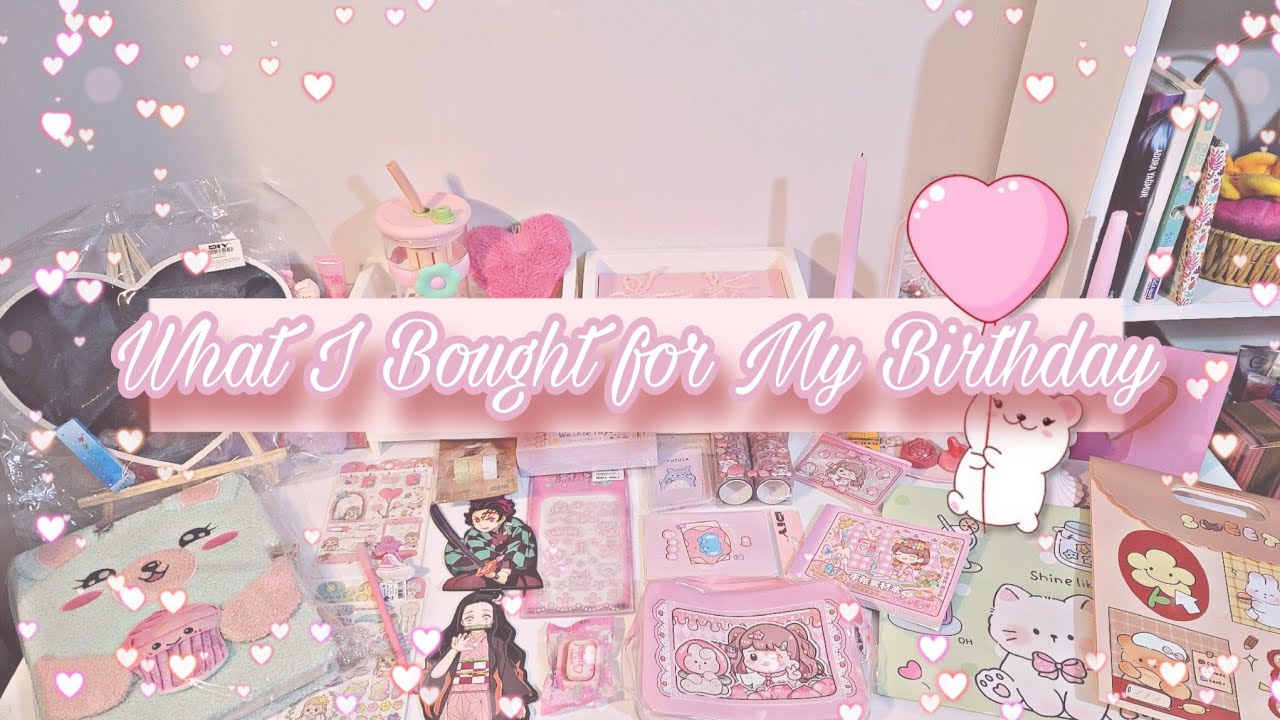 مشتريات عيد ميلادي 🎂🎀🩷 || جرعة اشياء كيوت 🥹🩷