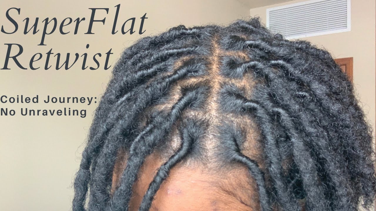 How to Retwist Dreadlocks : For beginners. Flat with NO UNRAVELING