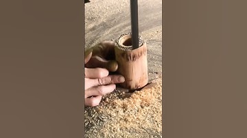 How to-Build remove excess wood with sharp iron wire to create easy shape without risk #shorts