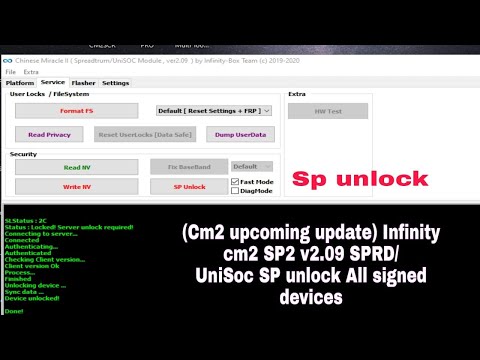 Infinity Cm2 Sp2 V2.09 Sprd Unisoc Sp Unlock All Signed Devices